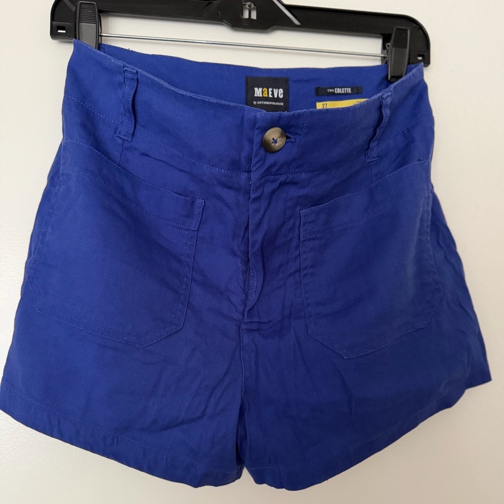 Maeve High Waist Royal Blue Women's Shorts